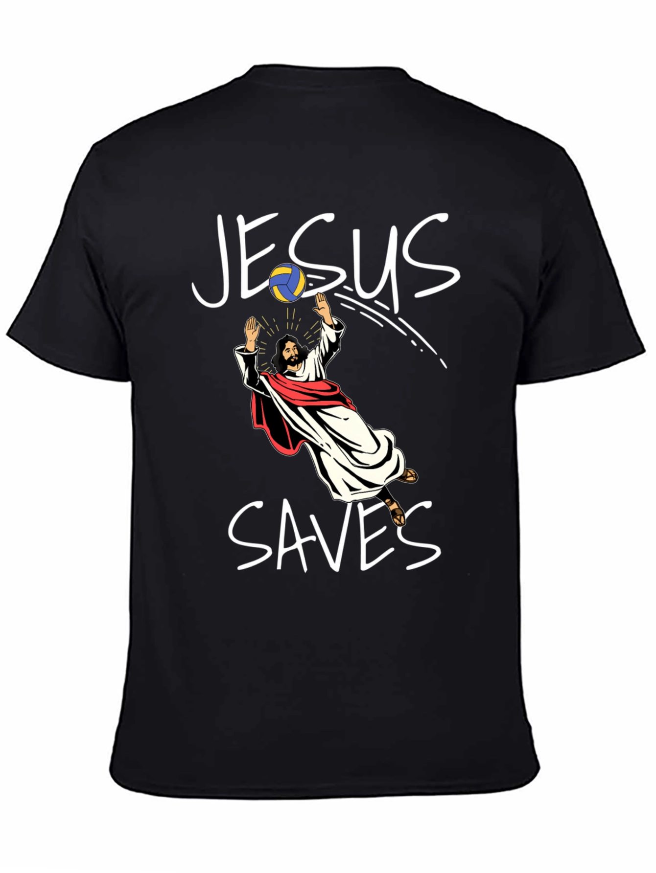 Jesus Saves Volleyball T-Shirt
