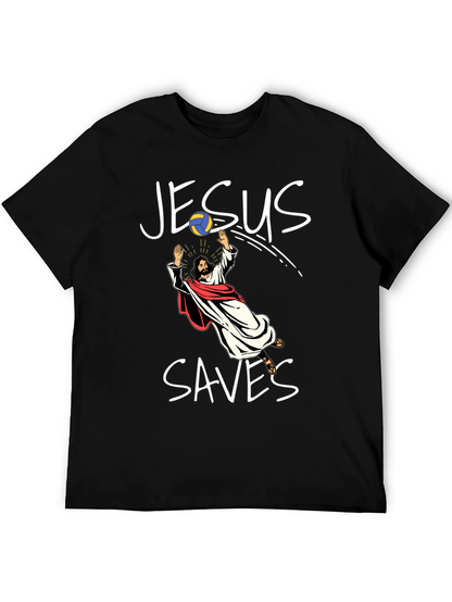 Jesus Saves Volleyball T-Shirt