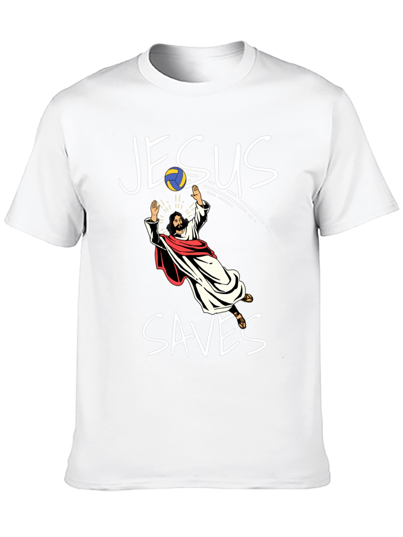 Jesus Saves Volleyball T-Shirt