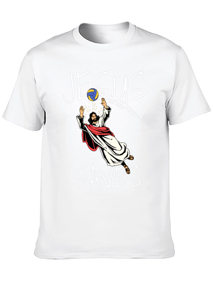 Jesus Saves Volleyball T-Shirt