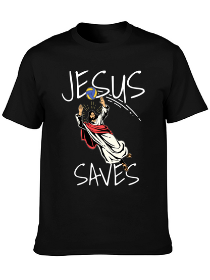 Jesus Saves Volleyball T-Shirt