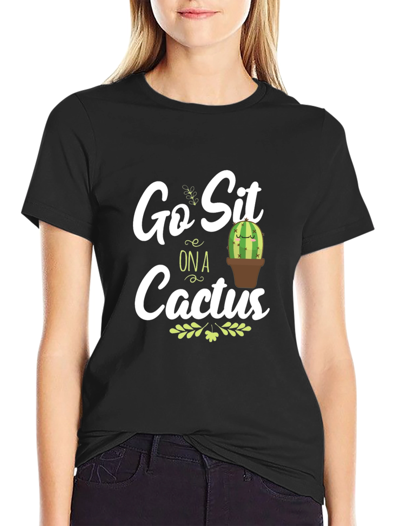 Go Sit on a Cactus Graphic T-Shirt