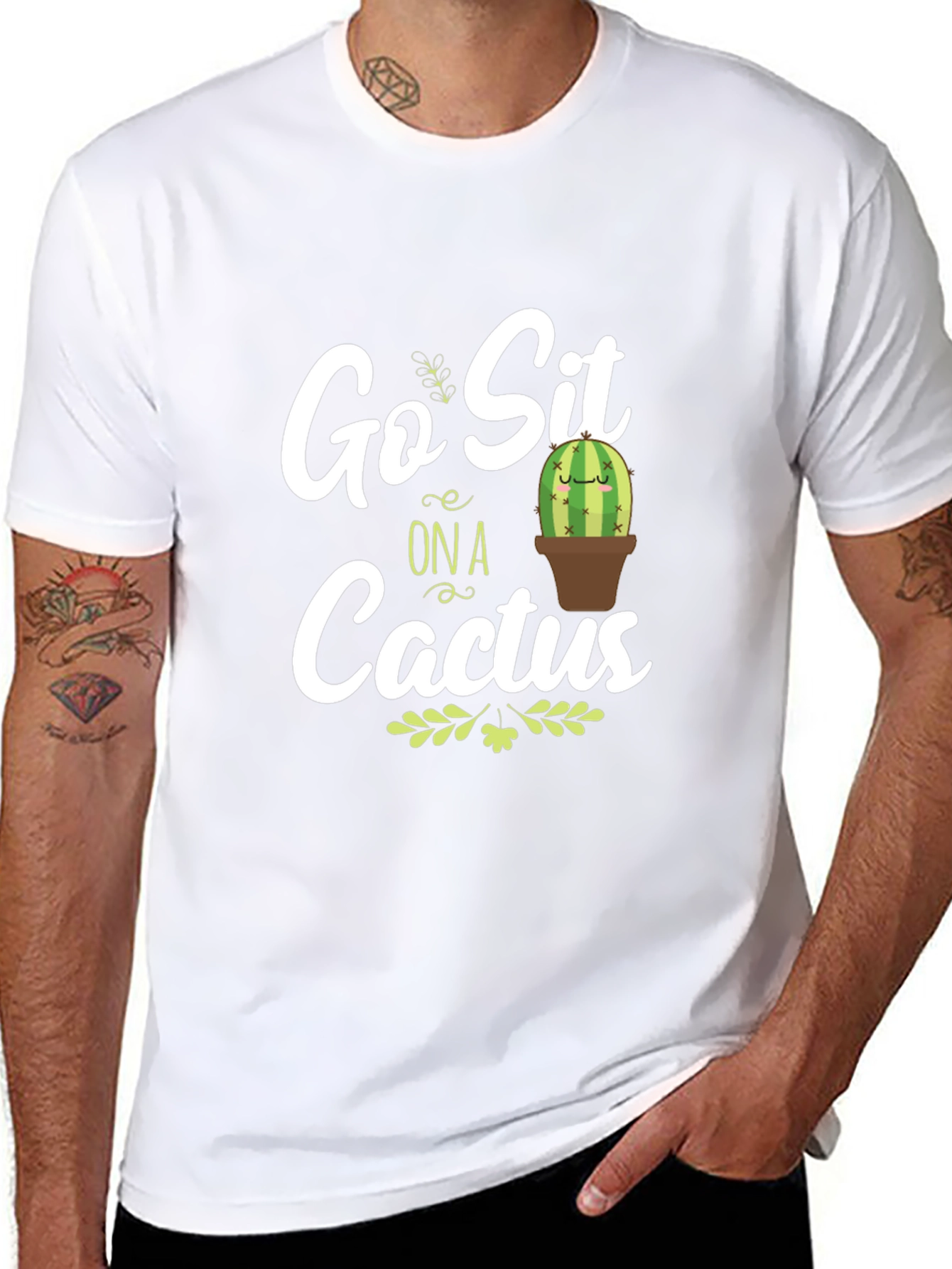 Go Sit on a Cactus Graphic T-Shirt