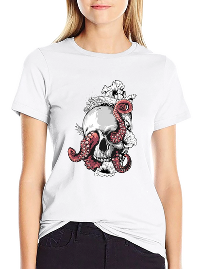 Skull & Octopus Black T-Shirt
