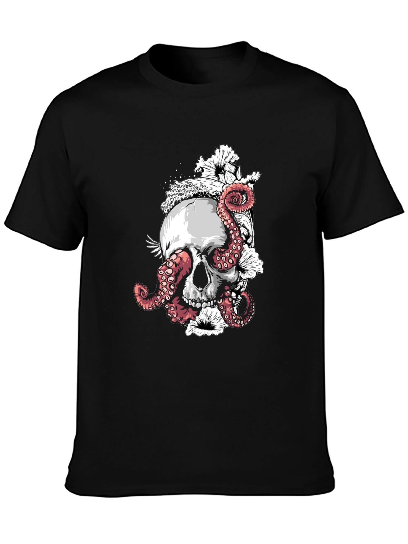 Skull & Octopus Black T-Shirt
