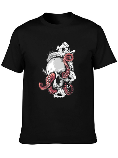 Skull & Octopus Black T-Shirt