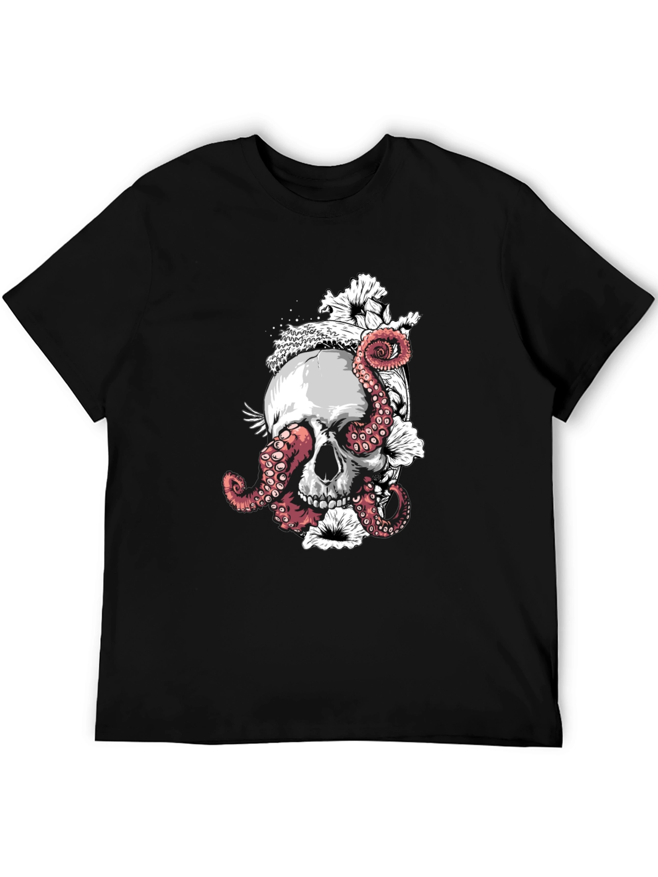 Skull & Octopus Black T-Shirt