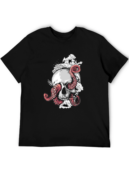 Skull & Octopus Black T-Shirt