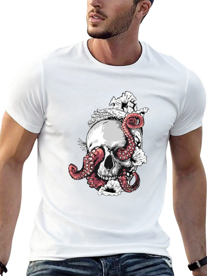 Skull & Octopus Black T-Shirt