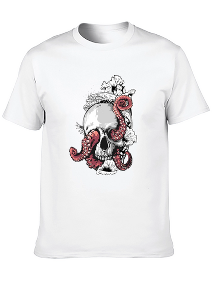 Skull & Octopus Black T-Shirt