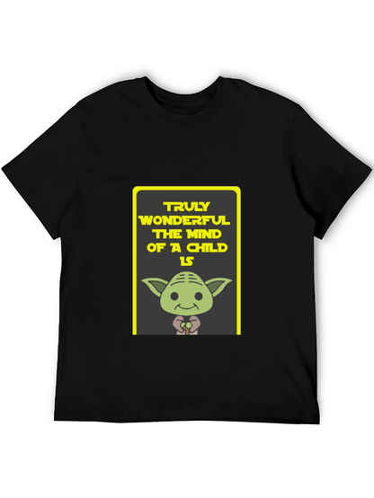 Yoda Truly Wonderful Graphic Black T-Shirt