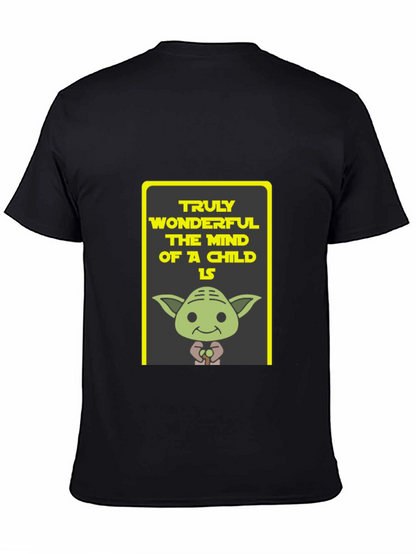 Yoda Truly Wonderful Graphic Black T-Shirt