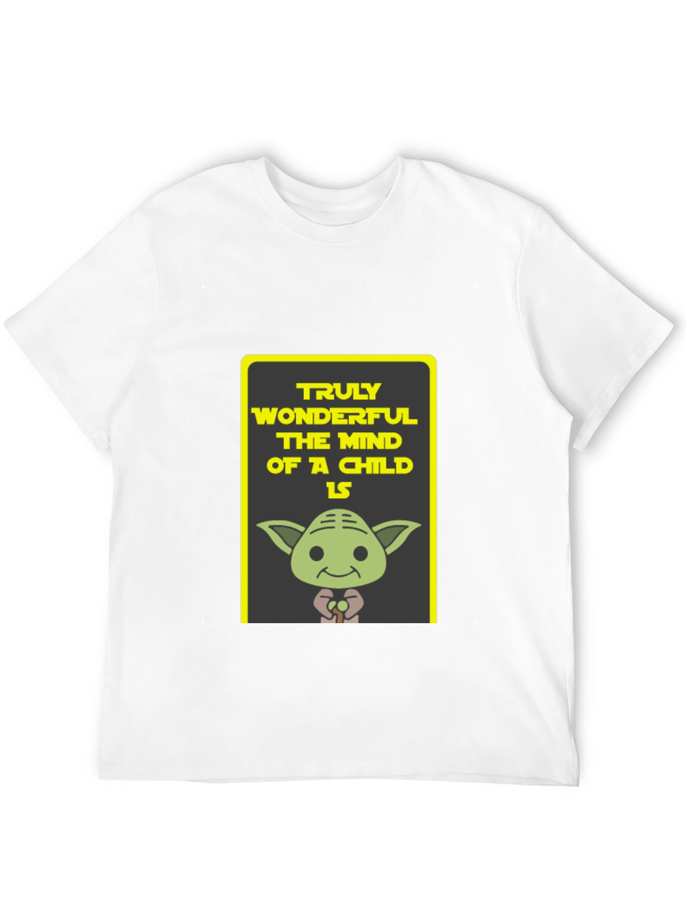 Yoda Truly Wonderful Graphic Black T-Shirt