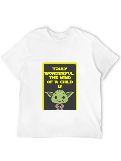 Yoda Truly Wonderful Graphic Black T-Shirt