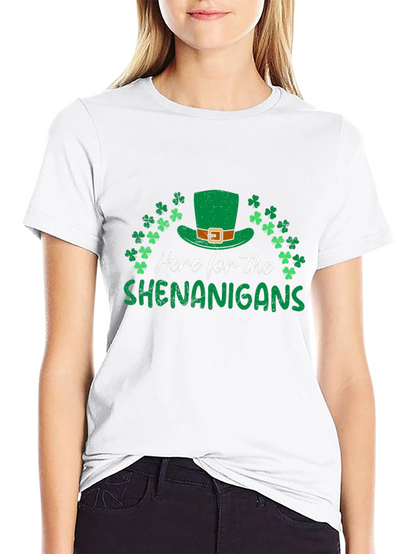 St Patricks Day Here For Shenanigans T-Shirt