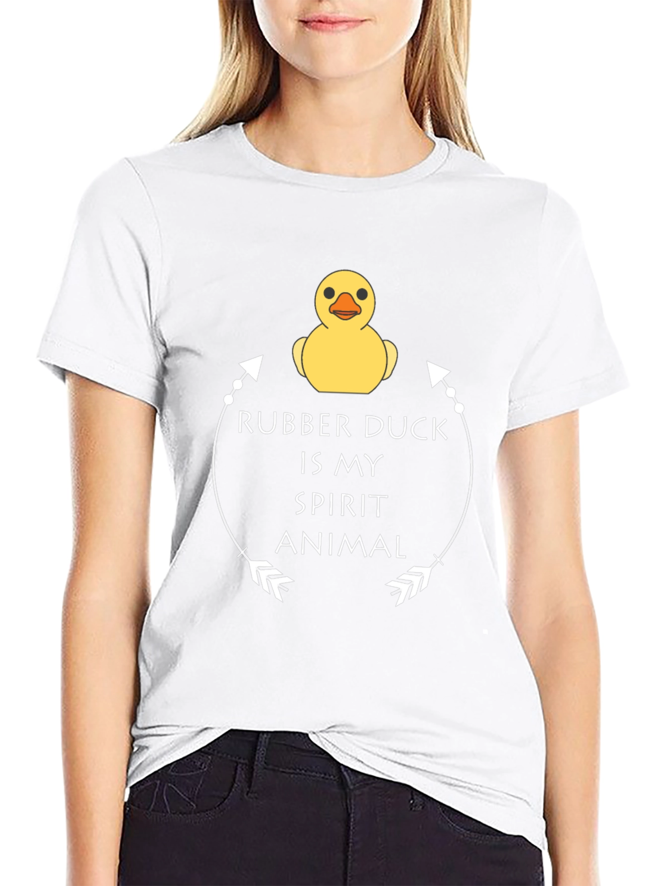 Rubber Duck Spirit Animal T-Shirt - Black Graphic Tee