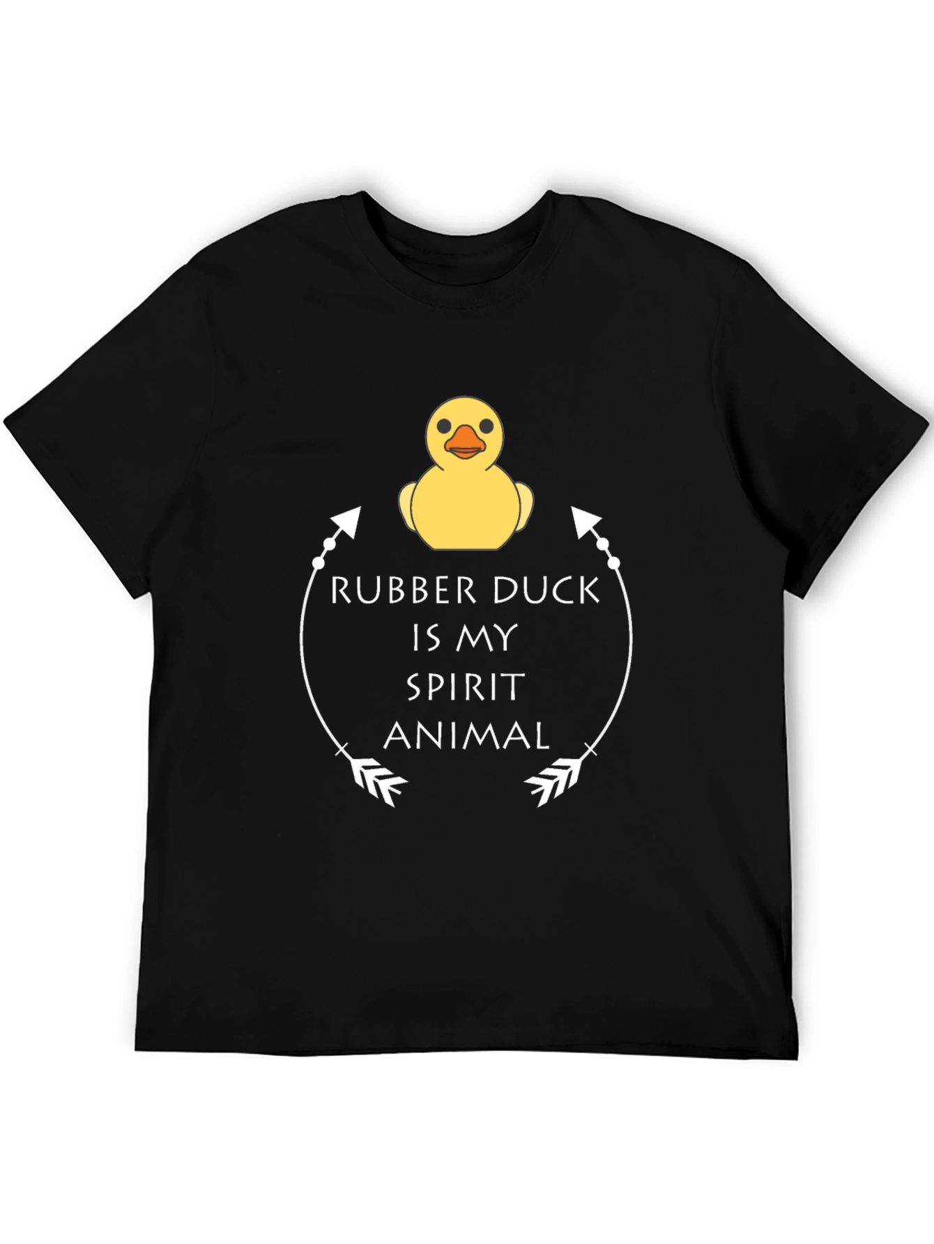 Rubber Duck Spirit Animal T-Shirt - Black Graphic Tee
