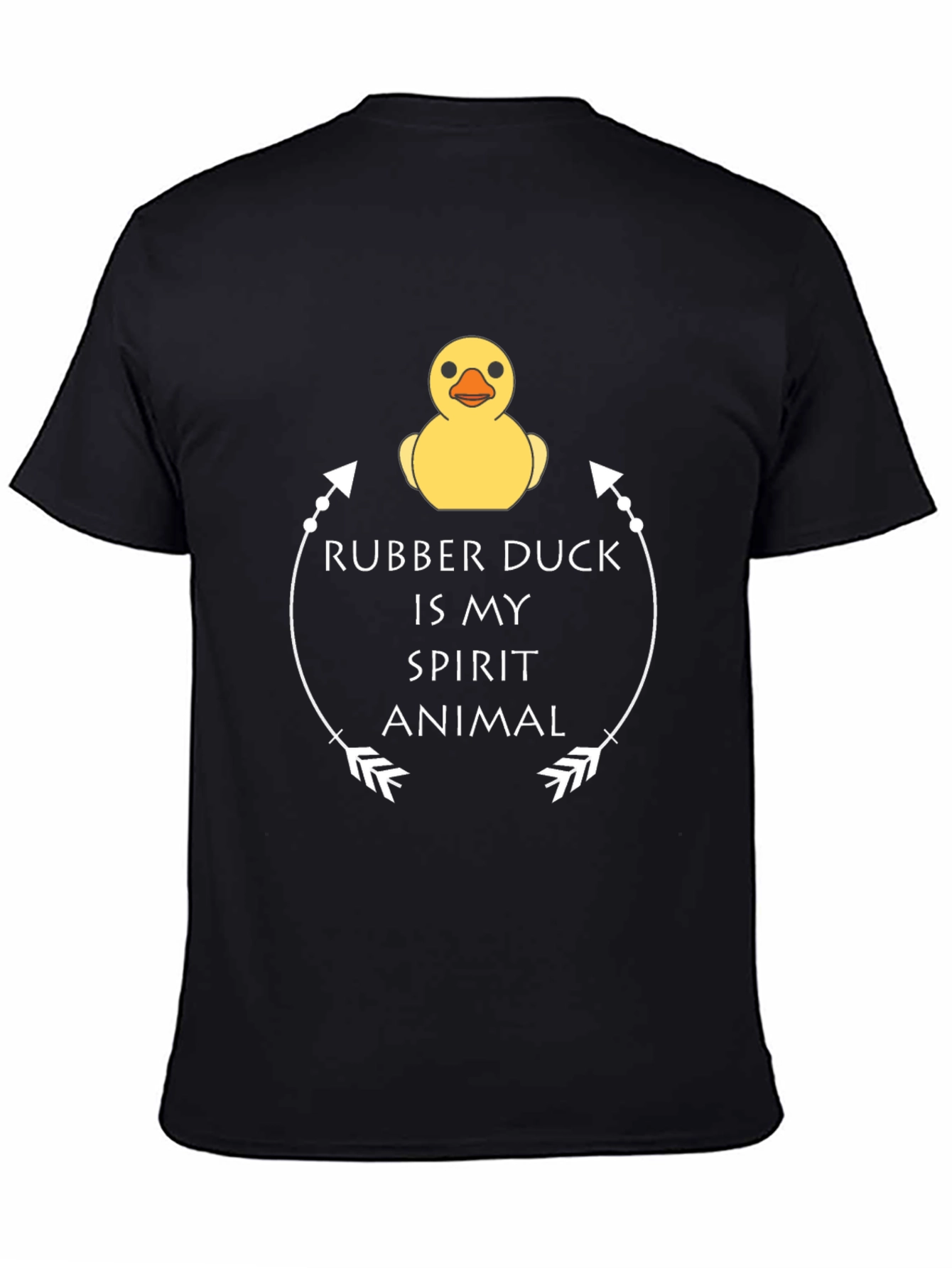 Rubber Duck Spirit Animal T-Shirt - Black Graphic Tee