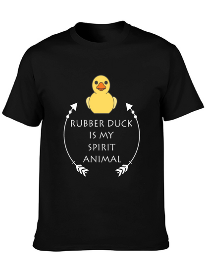 Rubber Duck Spirit Animal T-Shirt - Black Graphic Tee