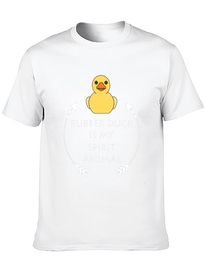 Rubber Duck Spirit Animal T-Shirt - Black Graphic Tee
