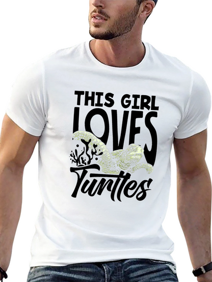 This Girl Loves Turtles Graphic T-Shirt