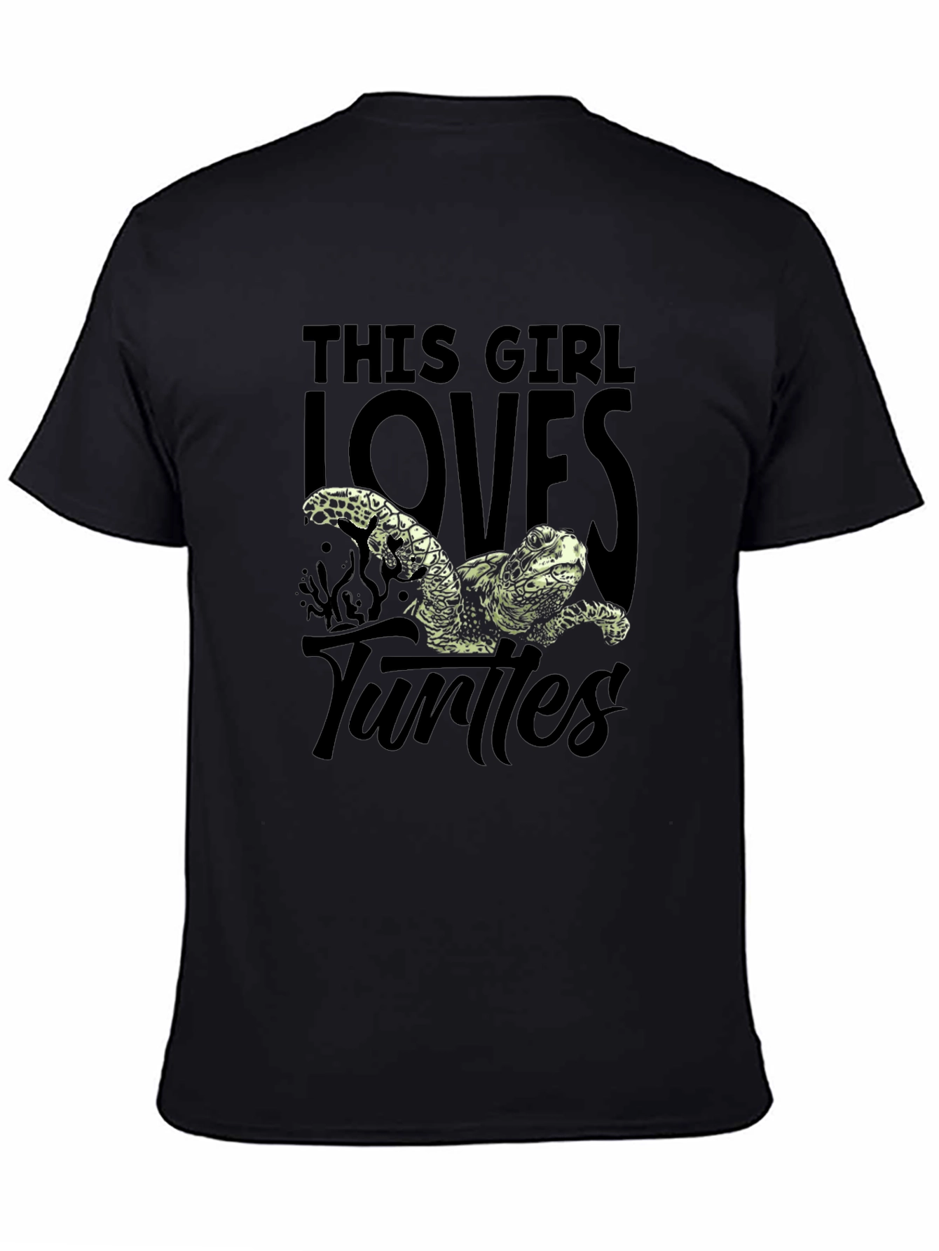 This Girl Loves Turtles Graphic T-Shirt