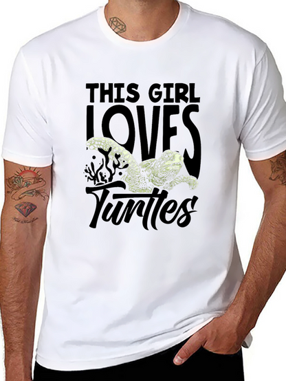 This Girl Loves Turtles Graphic T-Shirt
