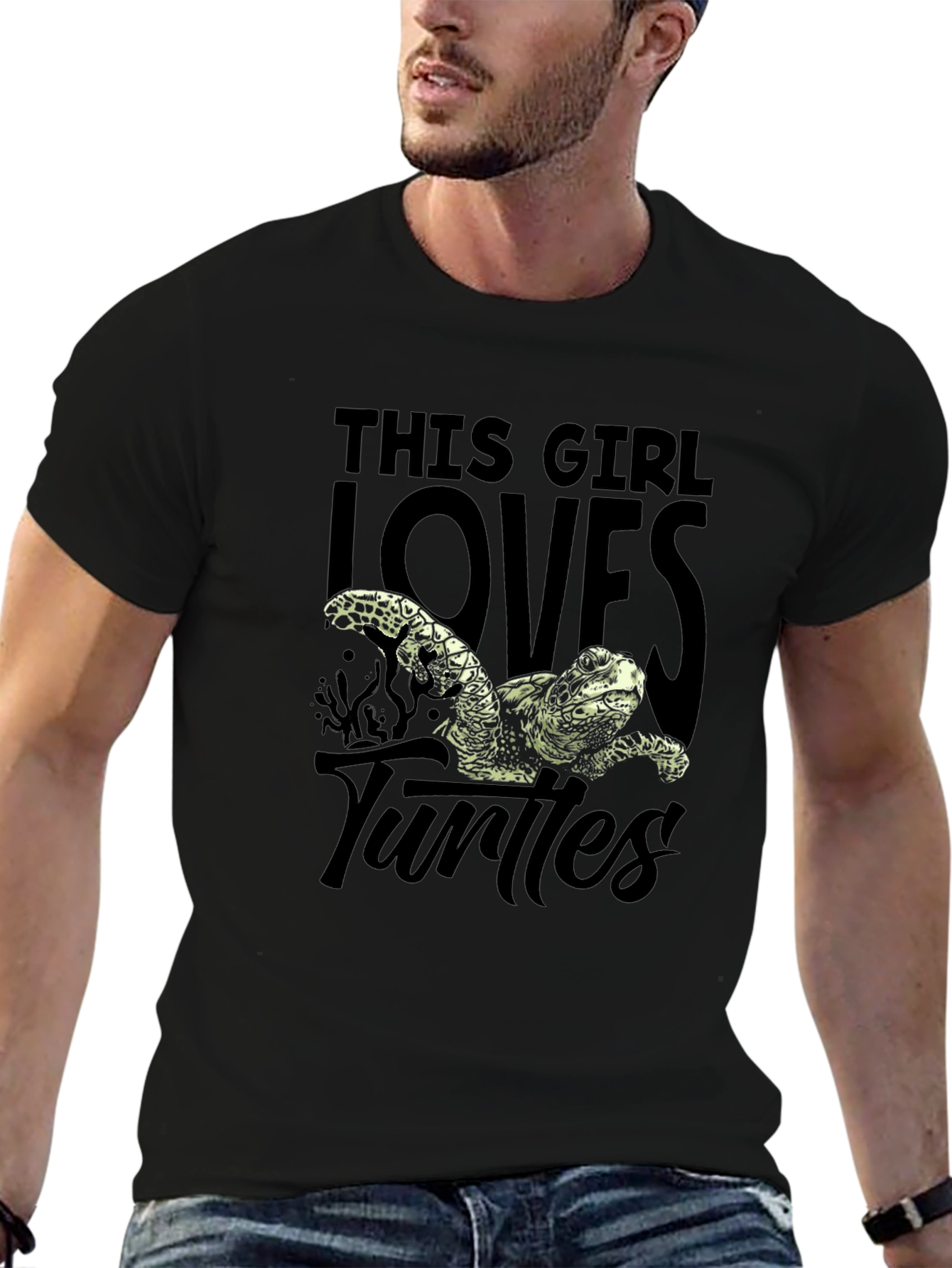 This Girl Loves Turtles Graphic T-Shirt
