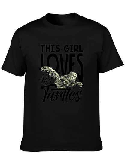 This Girl Loves Turtles Graphic T-Shirt