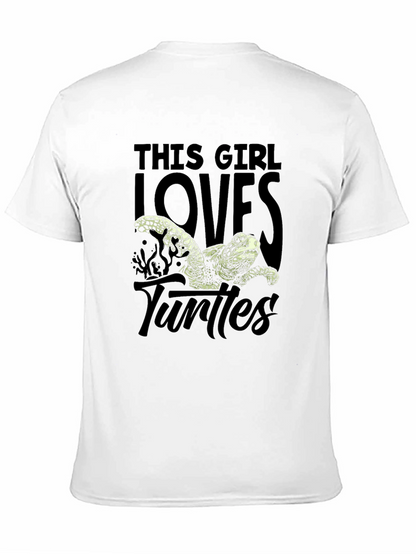This Girl Loves Turtles Graphic T-Shirt