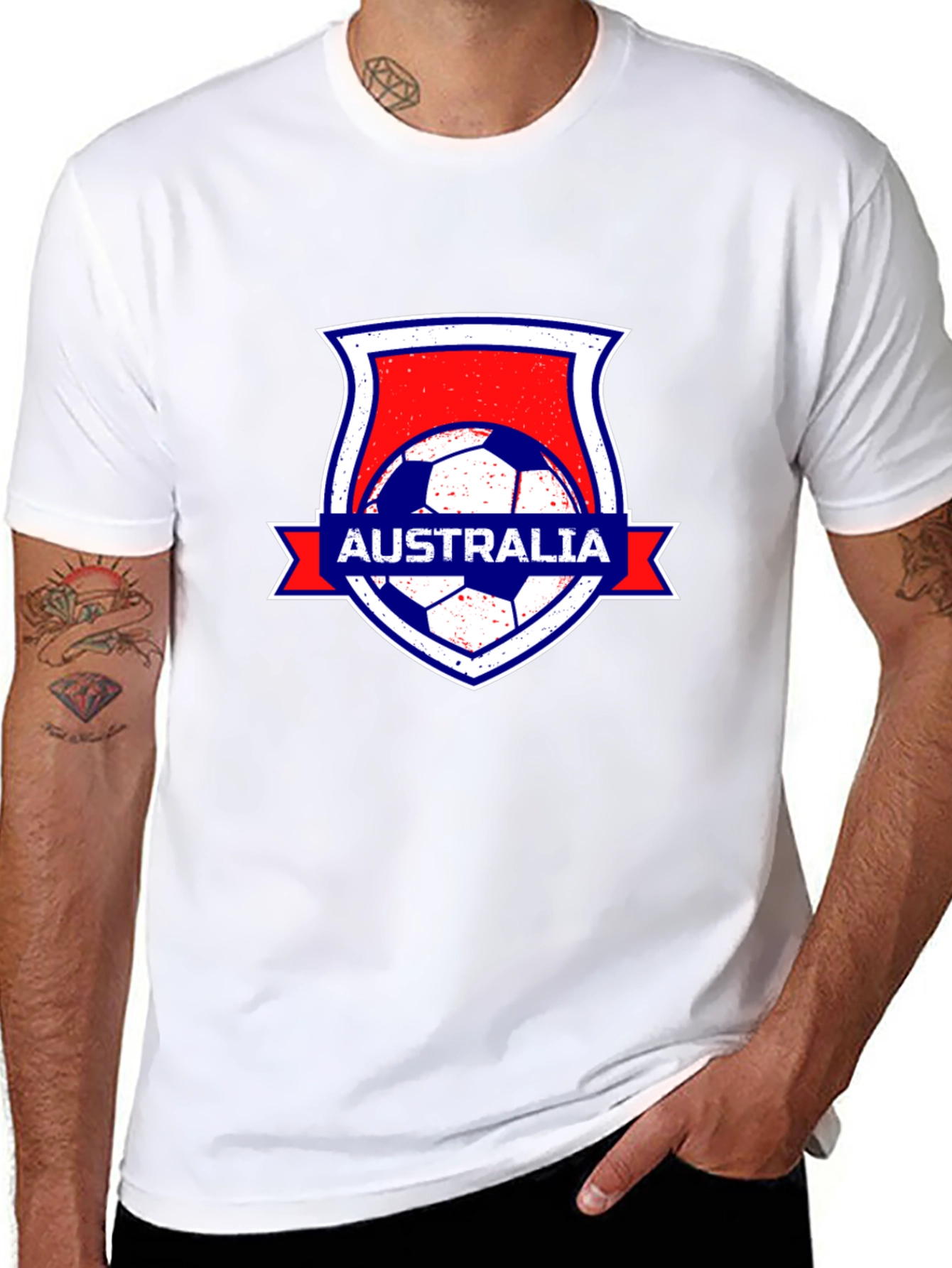 Australia Soccer Black T-Shirt