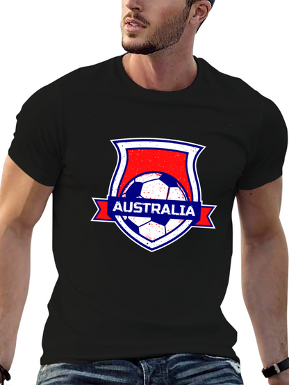Australia Soccer Black T-Shirt