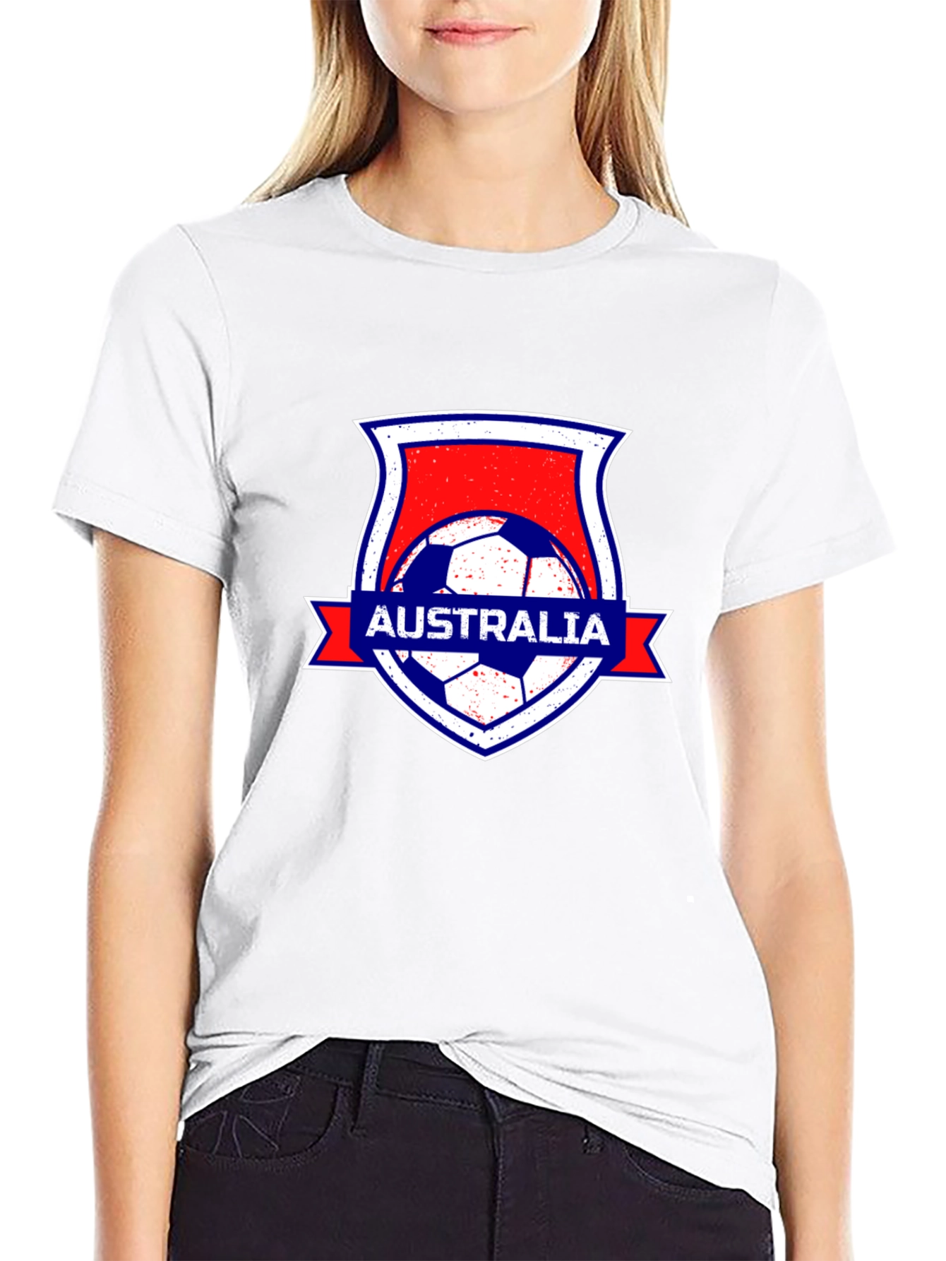 Australia Soccer Black T-Shirt
