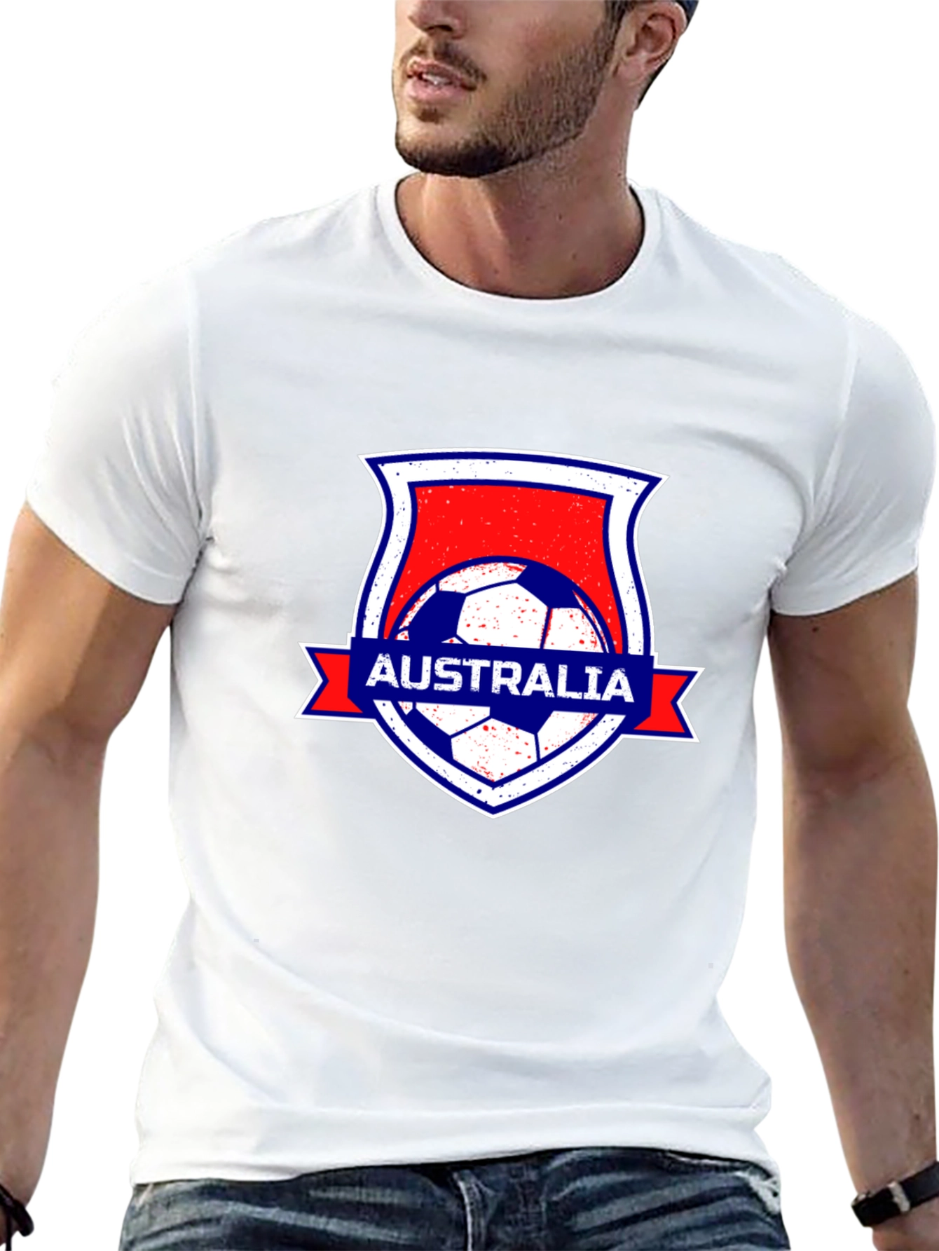 Australia Soccer Black T-Shirt