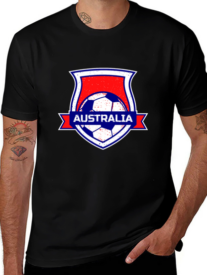 Australia Soccer Black T-Shirt