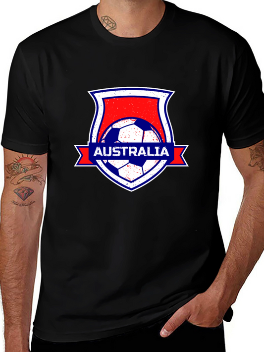 Australia Soccer Black T-Shirt