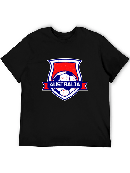 Australia Soccer Black T-Shirt