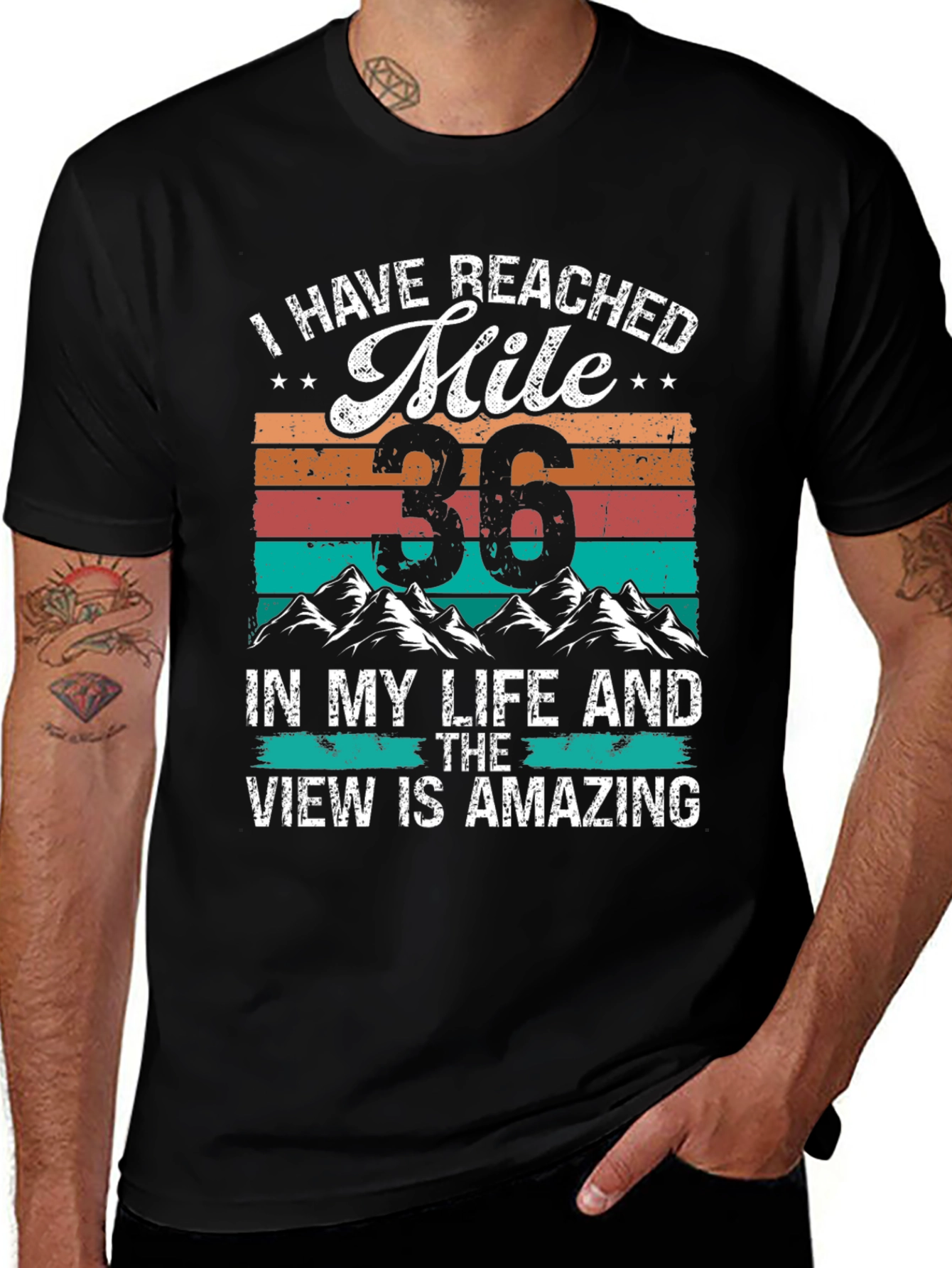 Reached Mile 36 Amazing View Graphic Tee