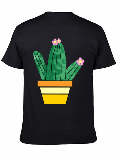 Cactus Graphic Tee - Trendy Potted Plant T-Shirt