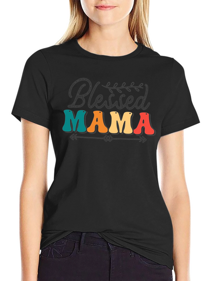 Blessed Mama Retro Graphic Tee