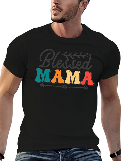 Blessed Mama Retro Graphic Tee