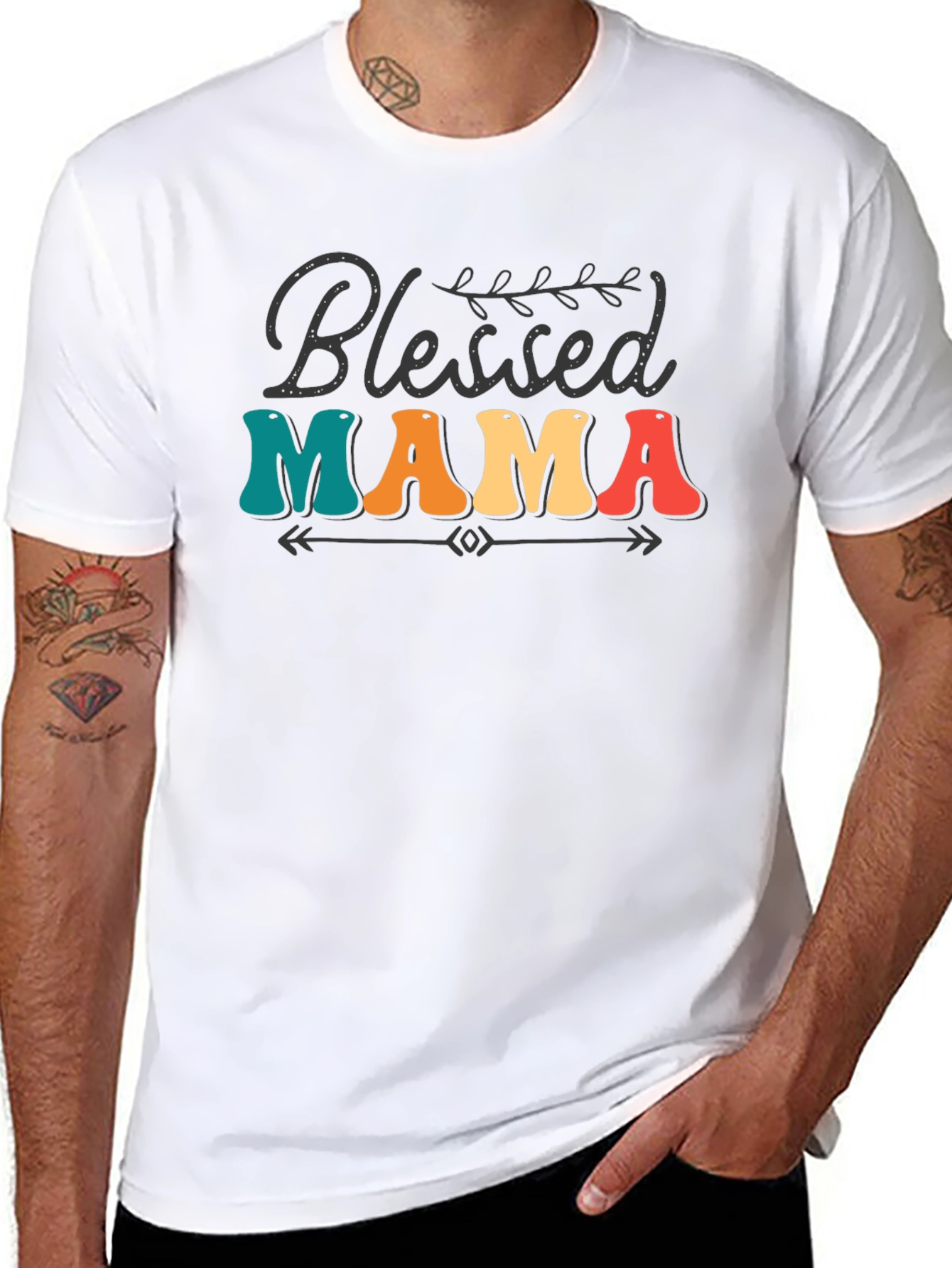 Blessed Mama Retro Graphic Tee