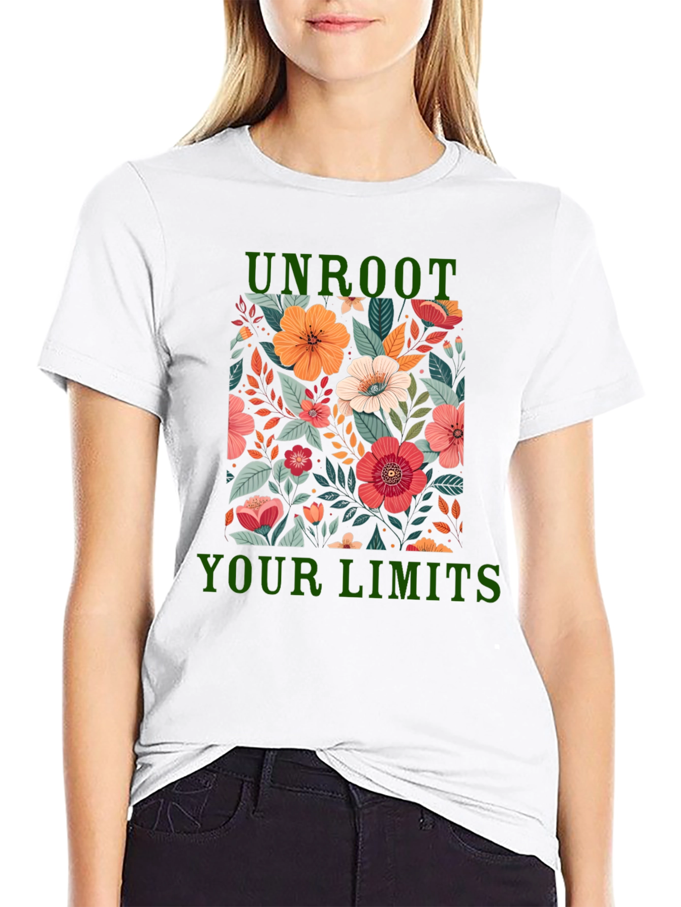 Unroot Your Limits Floral Graphic Tee