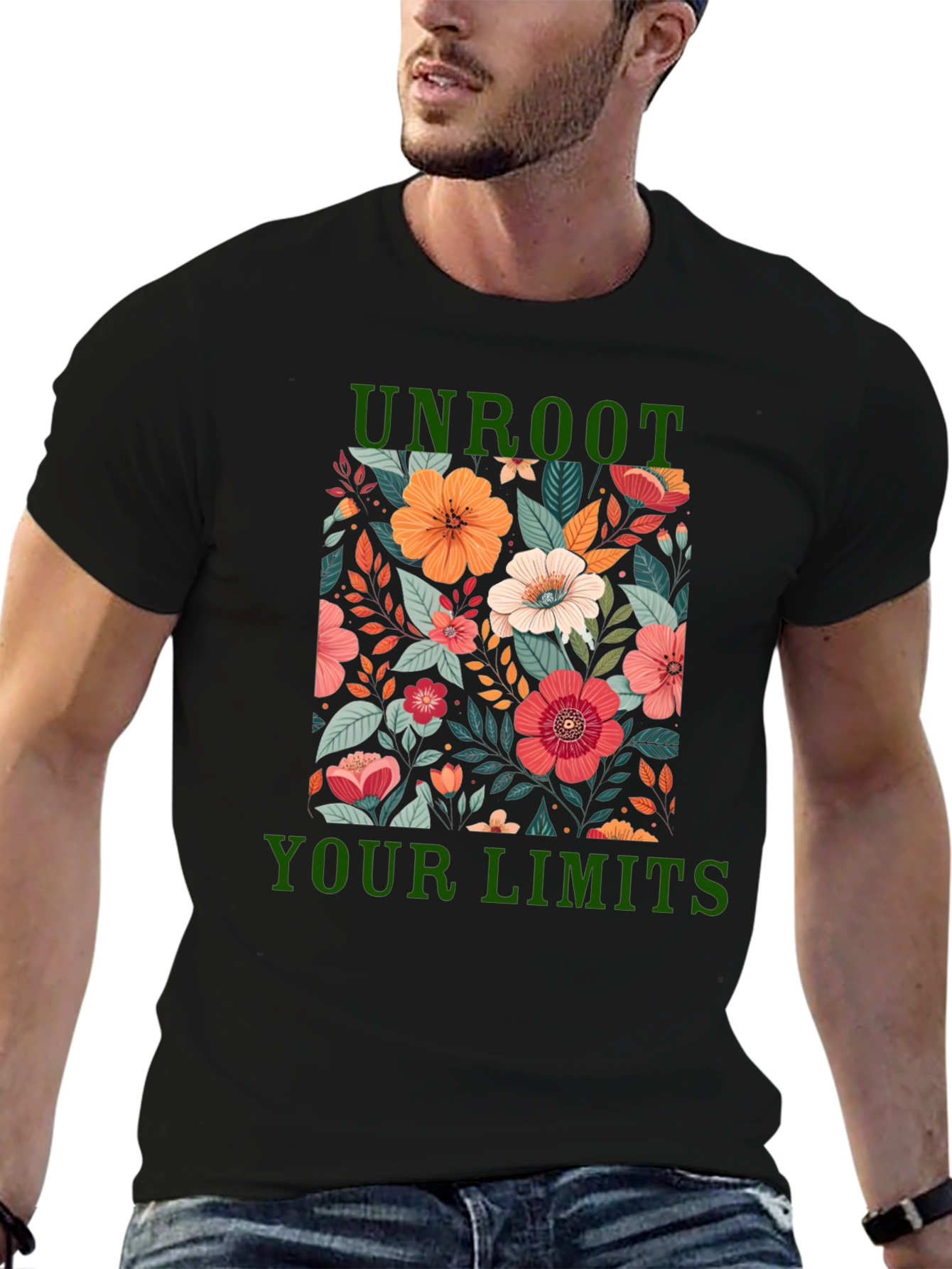 Unroot Your Limits Floral Graphic Tee