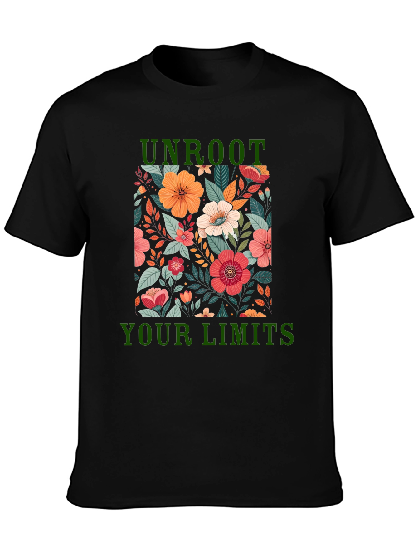 Unroot Your Limits Floral Graphic Tee