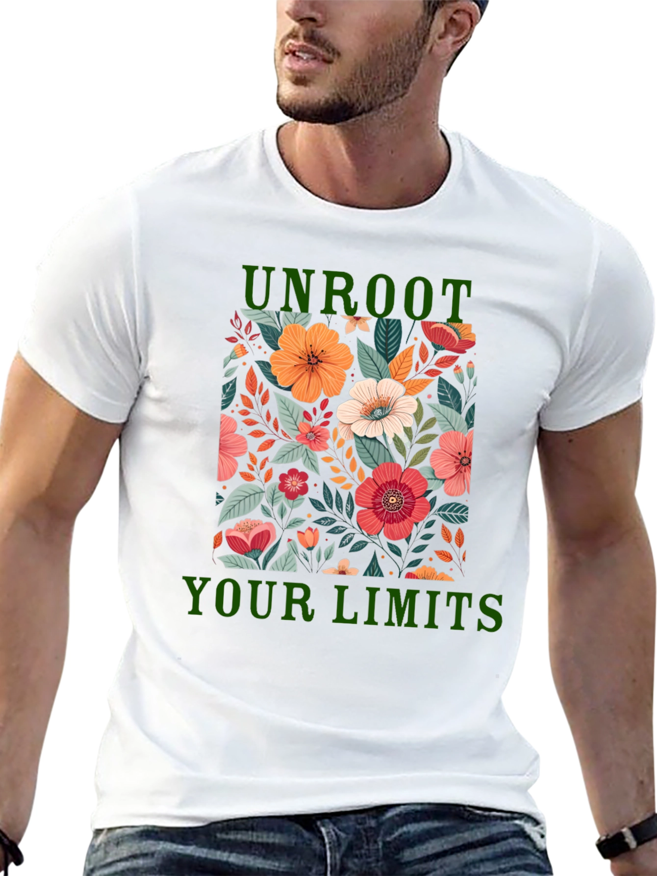 Unroot Your Limits Floral Graphic Tee