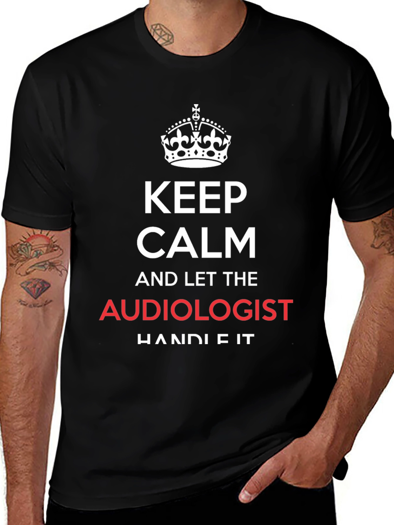 Keep Calm Audiologist T-Shirt Funny Audiology Tee