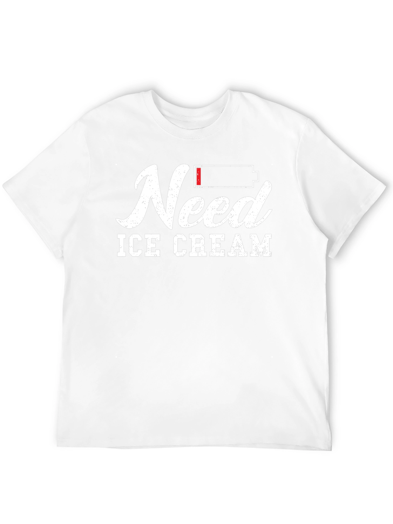 Need Ice Cream Graphic T-Shirt - Black Cotton Tee