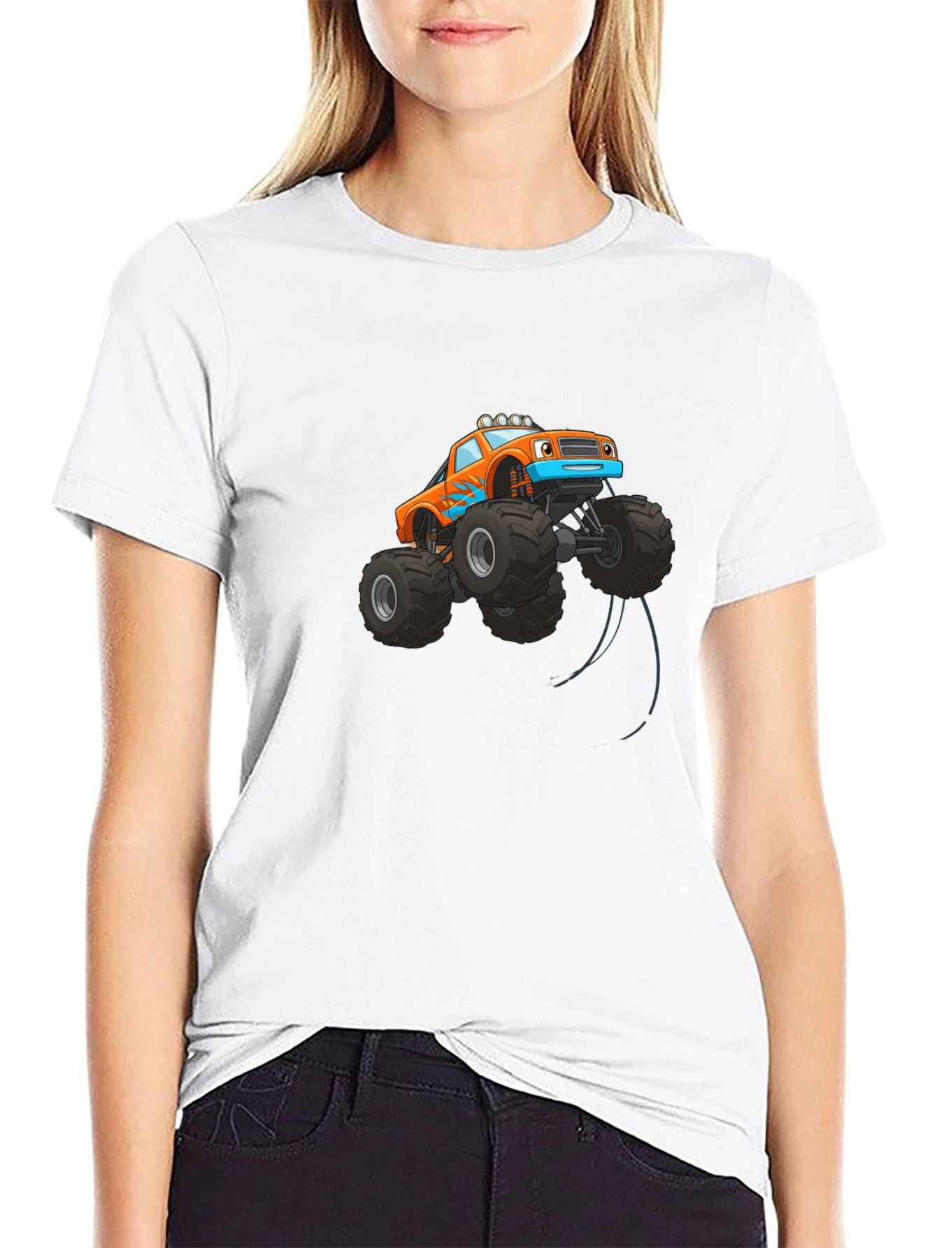 Monster Truck Graphic Tee - Black