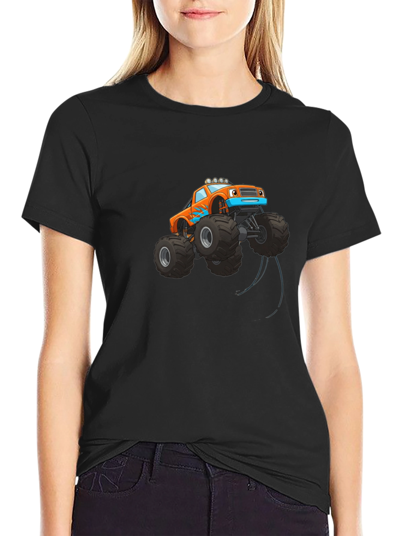 Monster Truck Graphic Tee - Black
